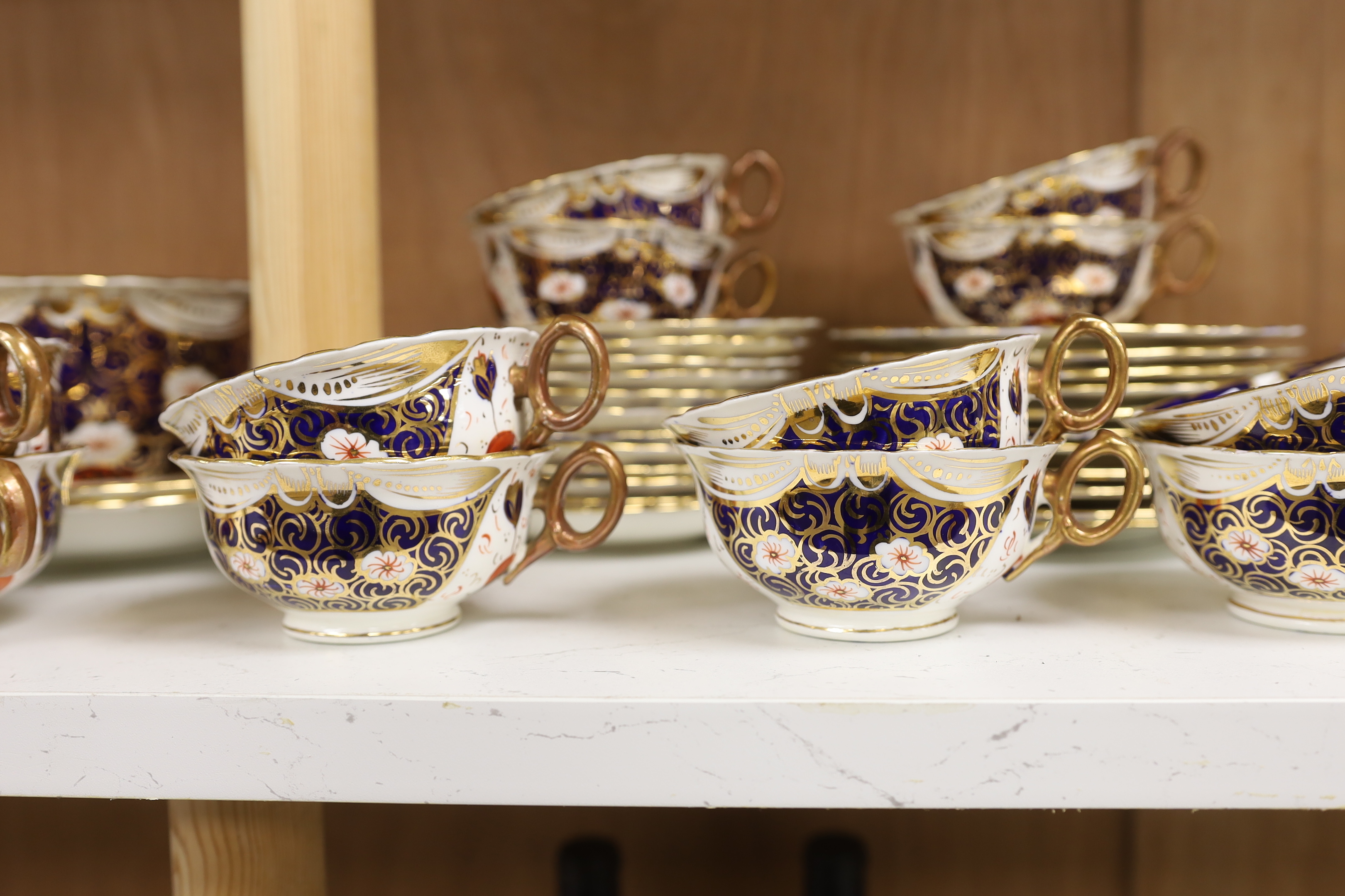 A quantity of 19th century Imari patterned tea wares
